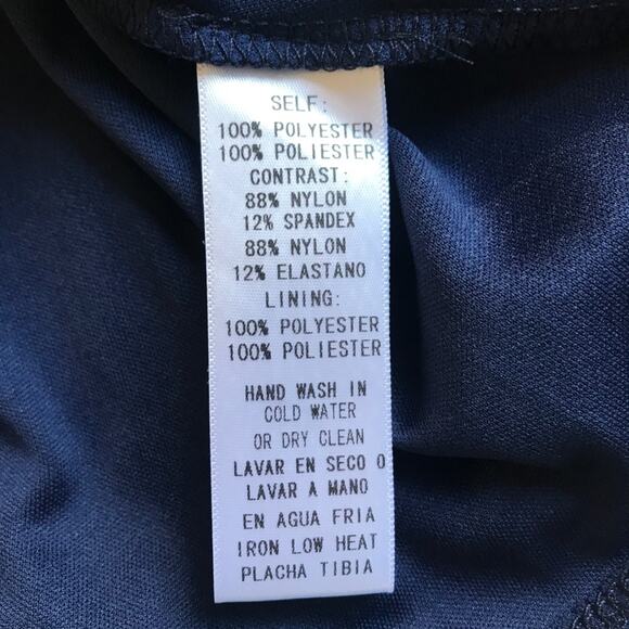 NEW ModCloth Beautifully Bubbly Navy Lace V Neck A-Line Dress 1X - Picture 4 of 5